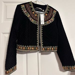 Soft Surroundings NWT Black Velvet Jacket